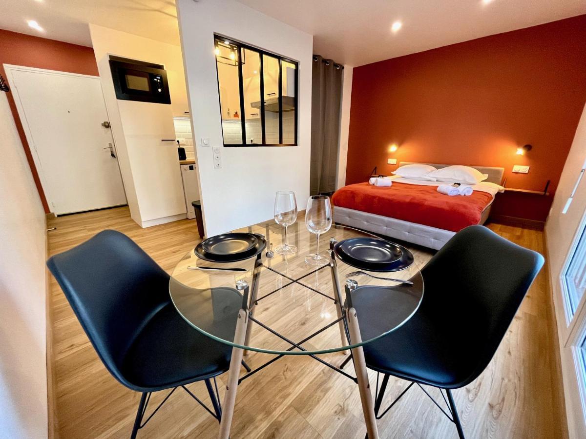 Studio Avec Grande Terrasse Et Parking Privatifs 凯恩 外观 照片