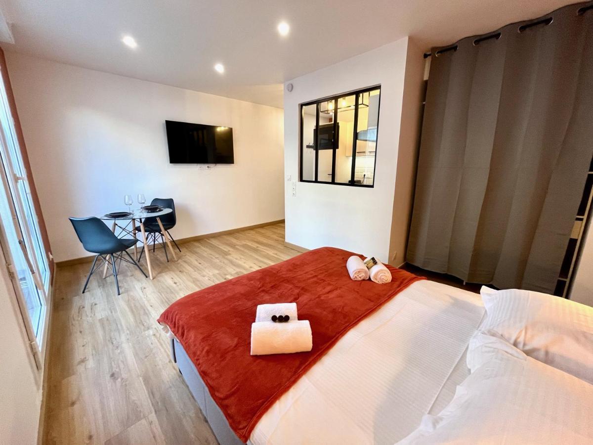 Studio Avec Grande Terrasse Et Parking Privatifs 凯恩 外观 照片